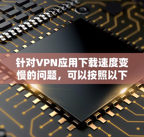 针对VPN应用下载速度变慢的问题,可以按照以下步骤进行排查和解决 针对VPN应用下载速度变慢的问题,可以按照以下步骤进行排查和解决