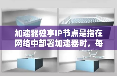 加速器独享IP节点是指在网络中部署加速器时,每个加速器都拥有独立的IP地址,这样它们可以直接与其他网络节点通信,减少数据传输延迟,提高整体网络效率。以下是对这一概念的详细分析 加速器独享IP节点是指在网络中部署加速器时,每个加速器都拥有独立的IP地址,这样它们可以直接与其他网络节点通信,减少数据传输延迟,提高整体网络效率。以下是对这一概念的详细分析