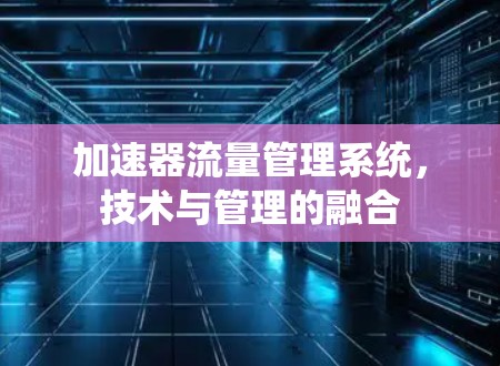 加速器流量管理系统，技术与管理的融合