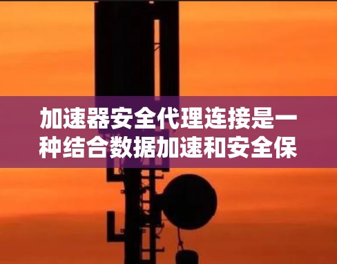 加速器安全代理连接是一种结合数据加速和安全保护的网络架构，旨在在高效传输的同时确保数据安全。以下是对这一概念的详细分步解释